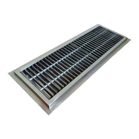 Imc Teddy Foodservice Equip IMC Floor Trough 12"W x 36"L x 4"D with Stainless Steel Grating & 1 Center Drain CFT-1236-SG
